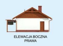 Elewacja projektu KL12 Kuchnia Letnia / Bud. gospodarczy - 4
