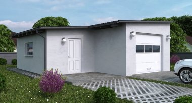 Projekt domu G127 - Budynek garażowo - gospodarczy 