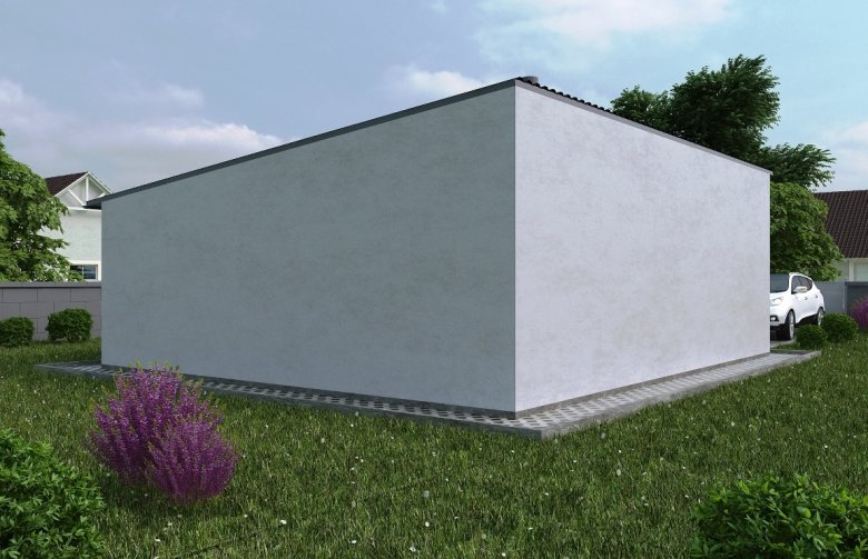 Projekt domu energooszczędnego G127 - Budynek garażowo - gospodarczy 