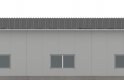 Projekt domu nowoczesnego G128 - Budynek garażowo - gospodarczy - elewacja 2