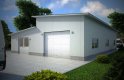 Projekt domu nowoczesnego G128 - Budynek garażowo - gospodarczy - wizualizacja 0