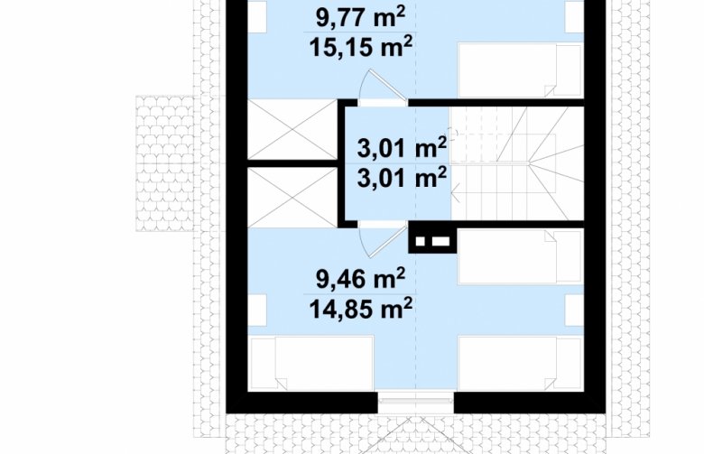 Projekt domu letniskowego G130 - Budynek letniskowy  - piętro