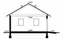 Projekt domu energooszczędnego G131 - Budynek garażowy - przekrój 1