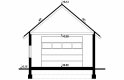 Projekt domu energooszczędnego G133 - Budynek garażowy - przekrój 1