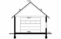 Projekt domu energooszczędnego G133 - Budynek garażowy - przekrój 1