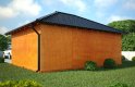 Projekt domu energooszczędnego G136 - Wiata drewniana - wizualizacja 1