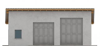 Elewacja projektu G142 - Budynek garażowy - 1 - wersja lustrzana