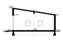 Projekt domu energooszczędnego G142 - Budynek garażowy - przekrój 1