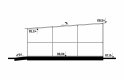 Projekt domu energooszczędnego G146 - Budynek garażowy - przekrój 1