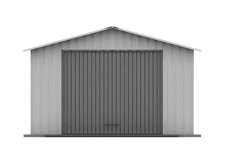 Projekt domu energooszczędnego G147 - Budynek garażowy - elewacja 1