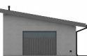 Projekt domu energooszczędnego G149 - Budynek garażowy - elewacja 1