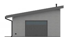 Elewacja projektu G149 - Budynek garażowy - 1 - wersja lustrzana