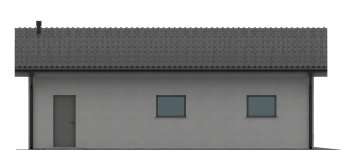 Elewacja projektu G149 - Budynek garażowy - 3 - wersja lustrzana
