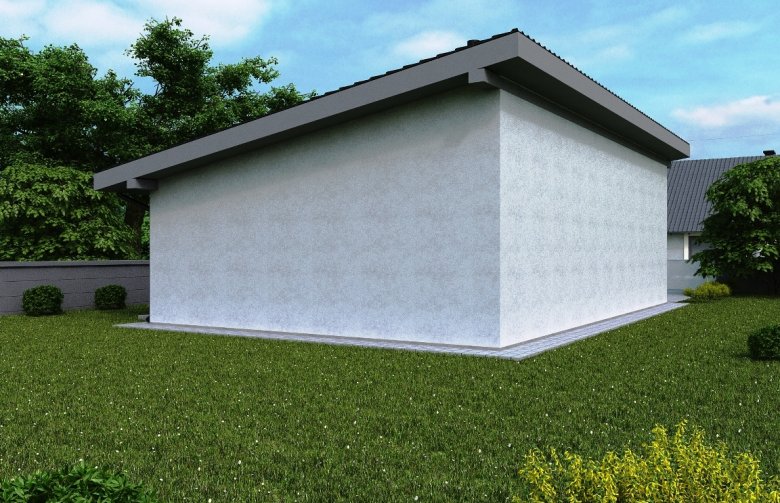 Projekt domu energooszczędnego G149 - Budynek garażowy