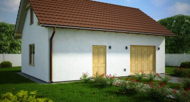 Projekt domu G154 - Budynek garażowo - gospodarczy
