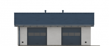Elewacja projektu G155 - Budynek garażowy - 4 - wersja lustrzana