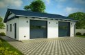 Projekt domu energooszczędnego G155 - Budynek garażowy - wizualizacja 0