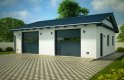 Projekt domu energooszczędnego G155 - Budynek garażowy - wizualizacja 0