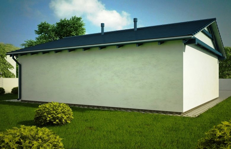Projekt domu energooszczędnego G155 - Budynek garażowy