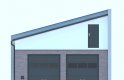 Projekt domu energooszczędnego G158 - Budynek garażowo - gospodarczy - elewacja 2