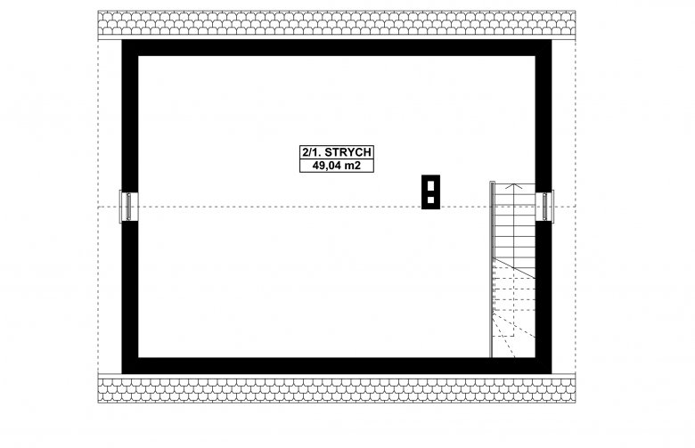 Projekt domu energooszczędnego G162 - Budynek gospodarczy - 