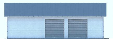 Elewacja projektu G166 - Budynek garażowo - gospodarczy - 3