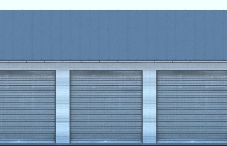 Projekt domu energooszczędnego G166 - Budynek garażowo - gospodarczy - elewacja 1