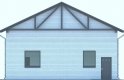 Projekt domu energooszczędnego G166 - Budynek garażowo - gospodarczy - elewacja 4