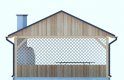 Projekt domu energooszczędnego G170 - Wiata drewniana - elewacja 1