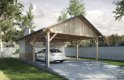 Projekt domu energooszczędnego G170 - Wiata drewniana - wizualizacja 0