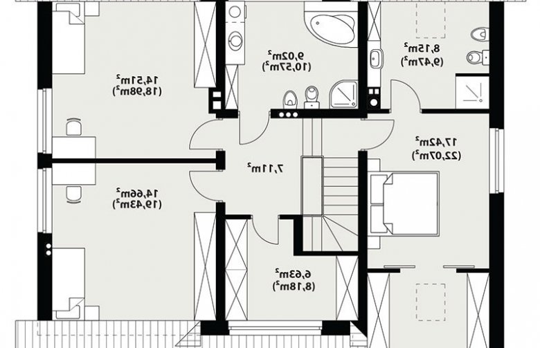 Projekt domu wielorodzinnego Nugat 4 - 