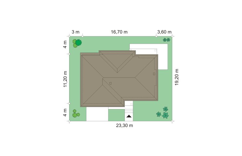 Projekt domu szkieletowego Riwiera 3 (475) - Usytuowanie