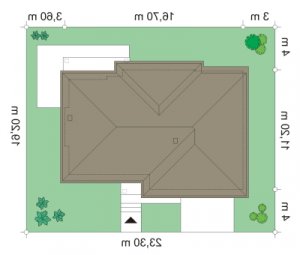 Usytuowanie budynku Riwiera 3 (475) w wersji lustrzanej