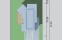 Projekt domu szkieletowego LK&1101 - usytuowanie - wersja lustrzana