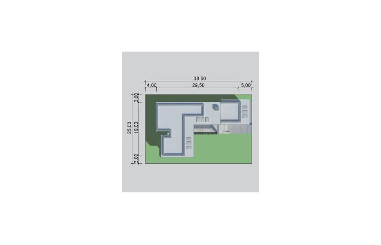 Projekt domu szkieletowego LK&1079 - Usytuowanie