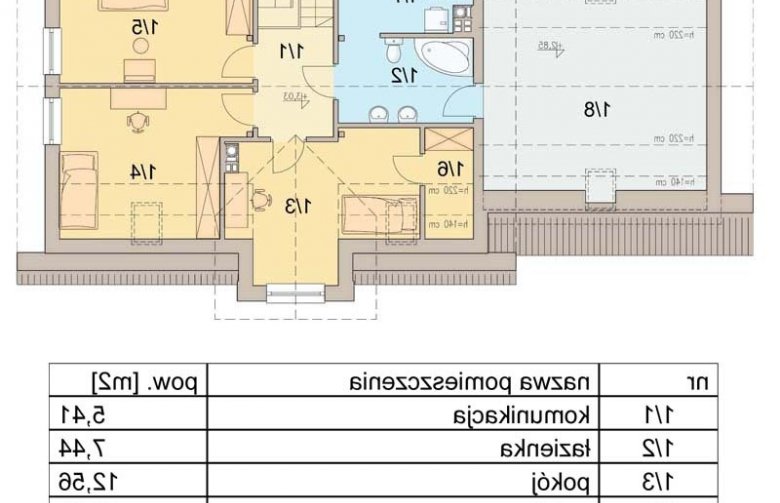 Projekt domu jednorodzinnego Marcello 2 G2 - poddasze