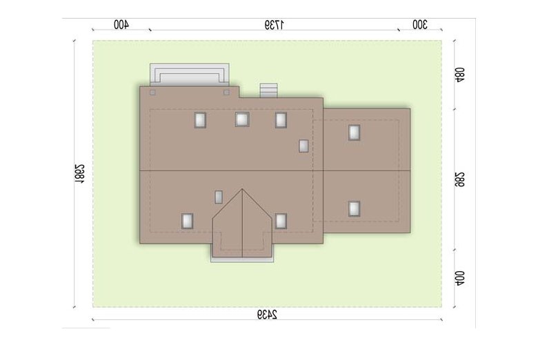 Projekt domu jednorodzinnego Marcello 2 G2 - Usytuowanie - wersja lustrzana