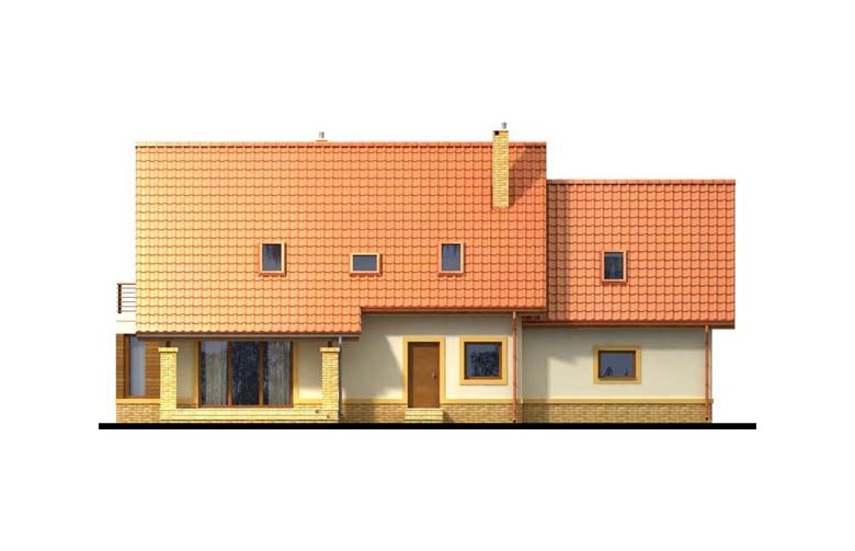Projekt domu jednorodzinnego Mango G2 - elewacja 4