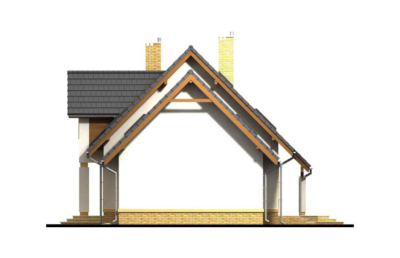 Projekt domu jednorodzinnego Marcello 2 - elewacja 2