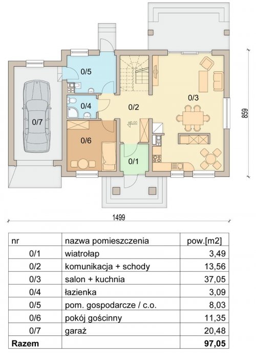 Rzut projektu Marcello 2