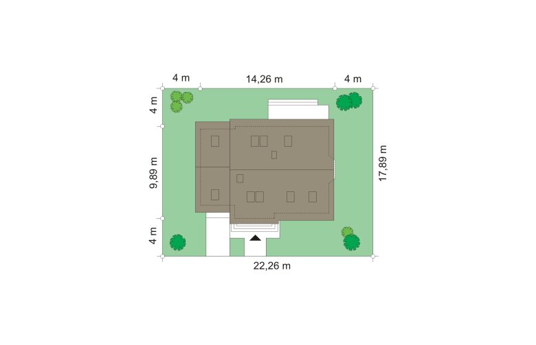 Projekt domu tradycyjnego Bryza 6 (MDM) (528) - Usytuowanie