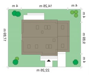 Usytuowanie budynku Bryza 6 (MDM) (528) w wersji lustrzanej