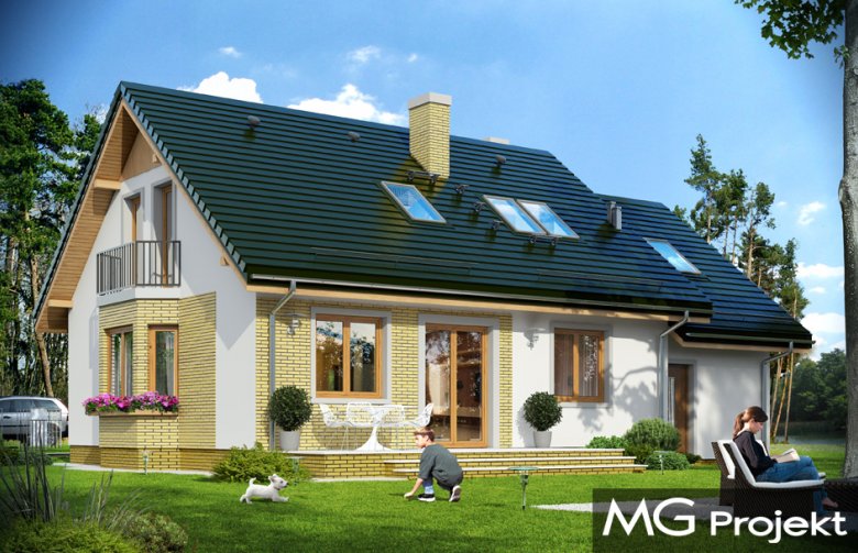 Projekt domu tradycyjnego Bryza 6 (MDM) (528)