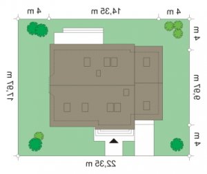 Usytuowanie budynku Bryza 5 (NF40) (527) w wersji lustrzanej