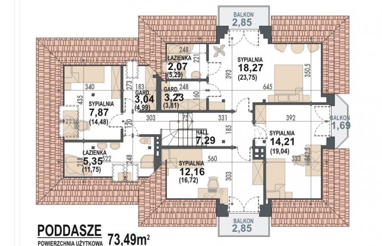 Projekt domu wielorodzinnego Śnieżka N 2G - 