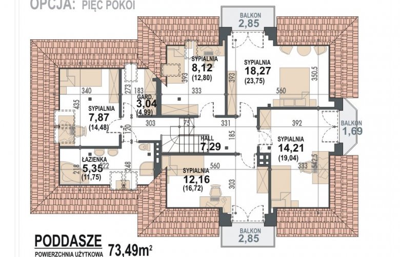 Projekt domu wielorodzinnego Śnieżka N 2G - 