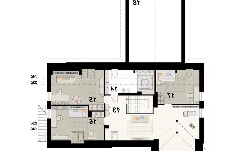 Projekt domu wielorodzinnego TK 175 - 