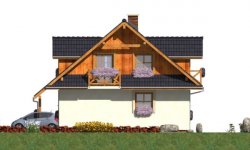 Elewacja projektu A-124 - 2 - wersja lustrzana