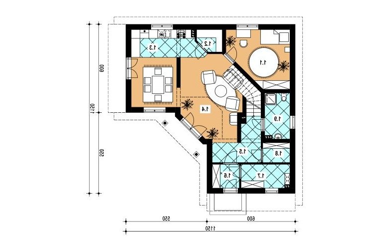 Projekt domu jednorodzinnego L-81 - 