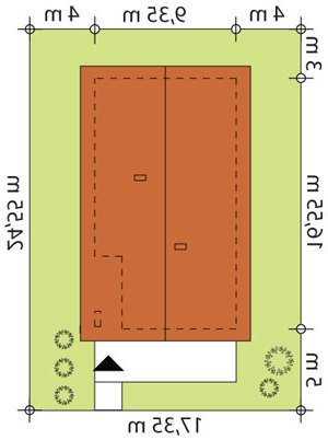 Usytuowanie budynku Bono w wersji lustrzanej